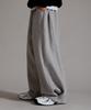 LIKE THE MOST Two-Tuck Longside Overpants_Gray
