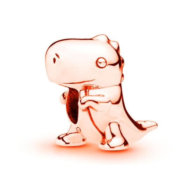 Подвеска из розового золота с цветком в виде листа и короны в виде сердца — фото 40