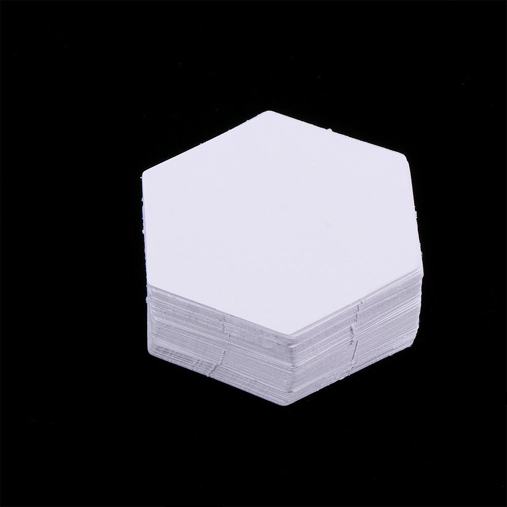 100PCS/pack  Hexagon Templates for Patchwork Paper Sewing Craft DIY Garment Fabric Sewing Tools Accessories