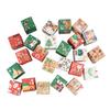 24 Pcs DIY Christmas Advent Calendar Boxes Cute Xmas Number Xmas Party Present Boxes for Adults And Kids