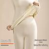 Damen Fleecegefütterte Lyocell Thermo Leggings - Hohe Taille Wolle & Kaschmir Warme Hose
