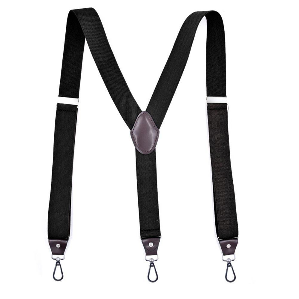 Universal Strap Clip Suspenders For Men Set Adjustable Y Shape Wedding Suit Accessories Strong Metal Clips Trousers Braces