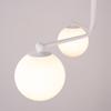 Lampa Sufitowa Nowoczesna Biała Szklane Białe Kule Do Salonu Przedpokoju 3Xg9 8W Astral Sollux Lighting