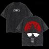 "Naruto" Men's Blood Moon Anime Pattern Cotton Street Style