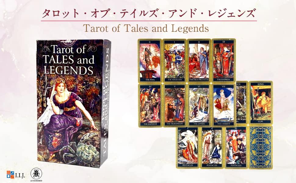 Tarot of Tales and Legends Tarot Card Set with Japanese Authentic I.I.J 78-Card Instructions,