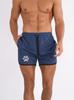 Men's Breathable Mesh Running Shorts with Dog Paw Print, Stretch Athletic Gym Workout Shorts
