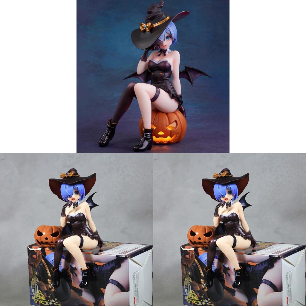 Rezero Lamy Ram Halloween Led Light Figurine Collectible Model For Cosplay Decor