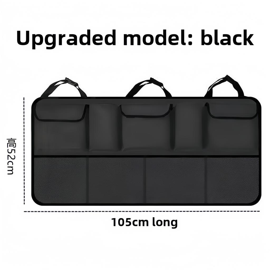 Universal Oxford Cloth Car Trunk Organizer Foldable Back Seat Hanging Storage Bag Multi-Functional Vehicle Storage Solution