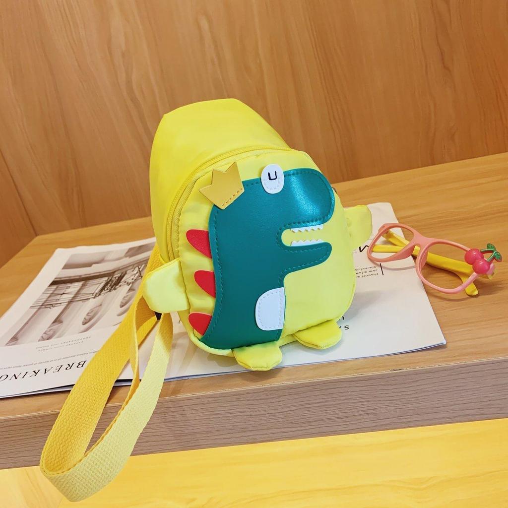1PC Children's Bag Cute Fashion Men and Women Children Foreign Style Princess Mini Dinosaur Cartoon Shoulder Baby Crossbody Breast Bag