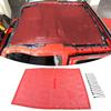 Red Top Roof Sunshade Mesh Soft Panel Cover for 18+ Jeep Wrangler JL Accessories