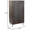 Wardrobe - DKD HOME DECOR - Mango Wood - 2 Doors - 70x45x142 Cm - Easy Assembly