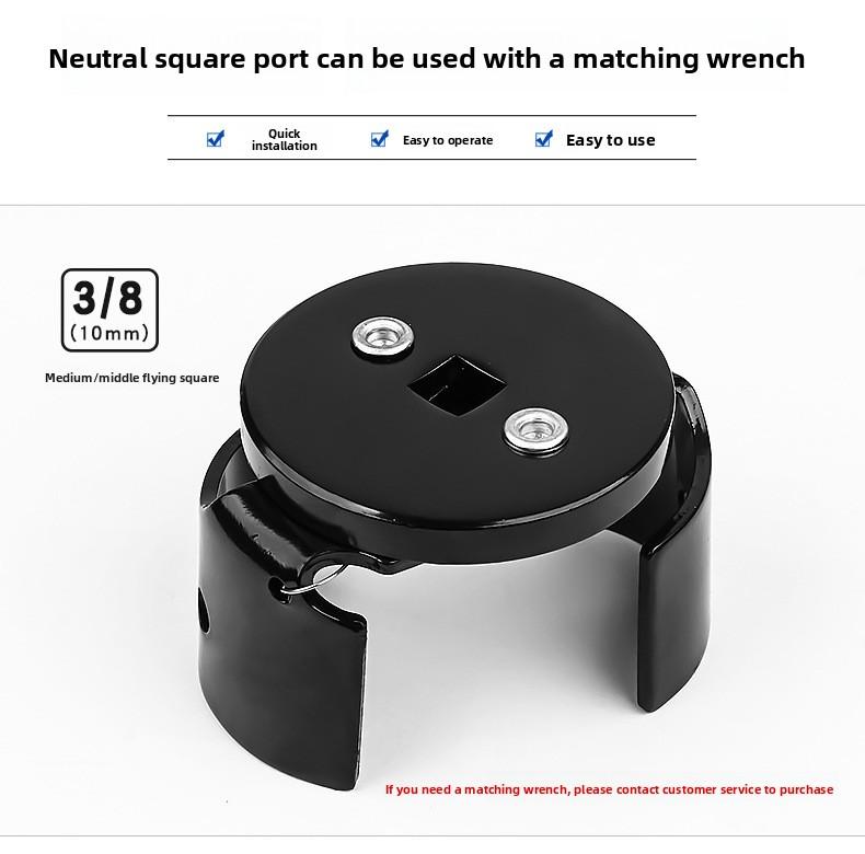 Adjustable Two-Jaw Auto Oil Filter Wrench for Easy Oil Change Remove Install Filter Elements Auto Maintenance Tool