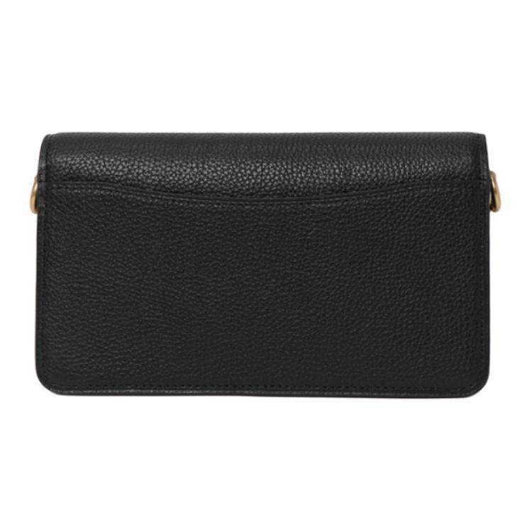 COACH Tabby Polished Pebbled Leather Shoulder Bag, Crossbody Bag Mini Women's Black 76197-B4BK
