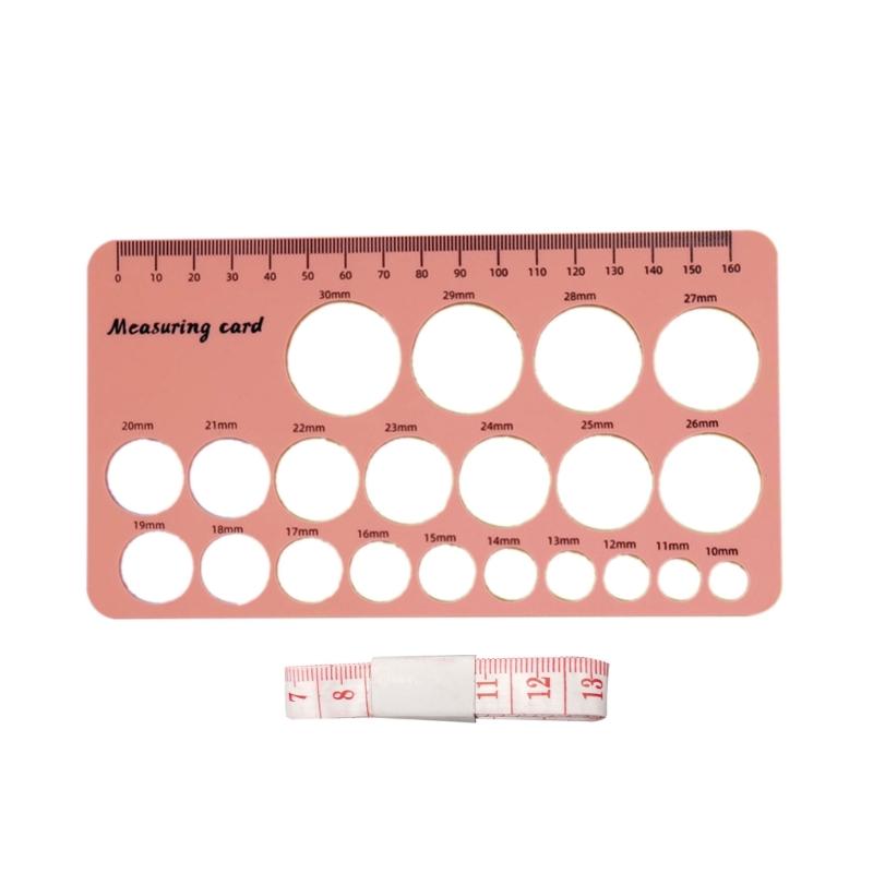 

Soft Food Grade Silicone Measuring Tool For Nipple Size Determination With Double Centimeter And Inches Scale