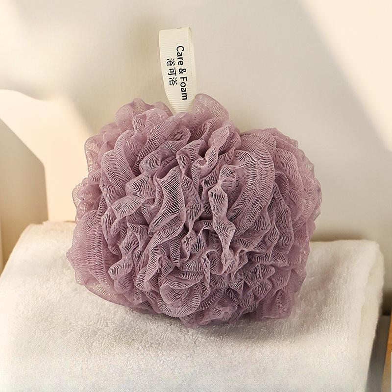 

Soft Bath Ball Bath Flower Dual-purpose for Bathing and Scrubbing Foaming Bath Ball Durable Household світло-рожевий колір