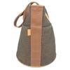 HERMES Saksaw MM Saksaw MM Bag Hand Bag Canvas Brown