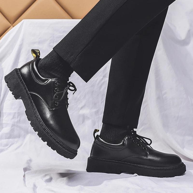 Mode Leder Herren Freizeitschuhe Atmungsaktiv Handgefertigt Herren Business Schuhe Klassische Schwarze Schuhe Flats Herren Anzugschuhe Mokassins