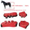 Fetlock Horse Boots Lightweight Breathable Wearproof Horse Hind Leg Boots for Horse Accessories Red