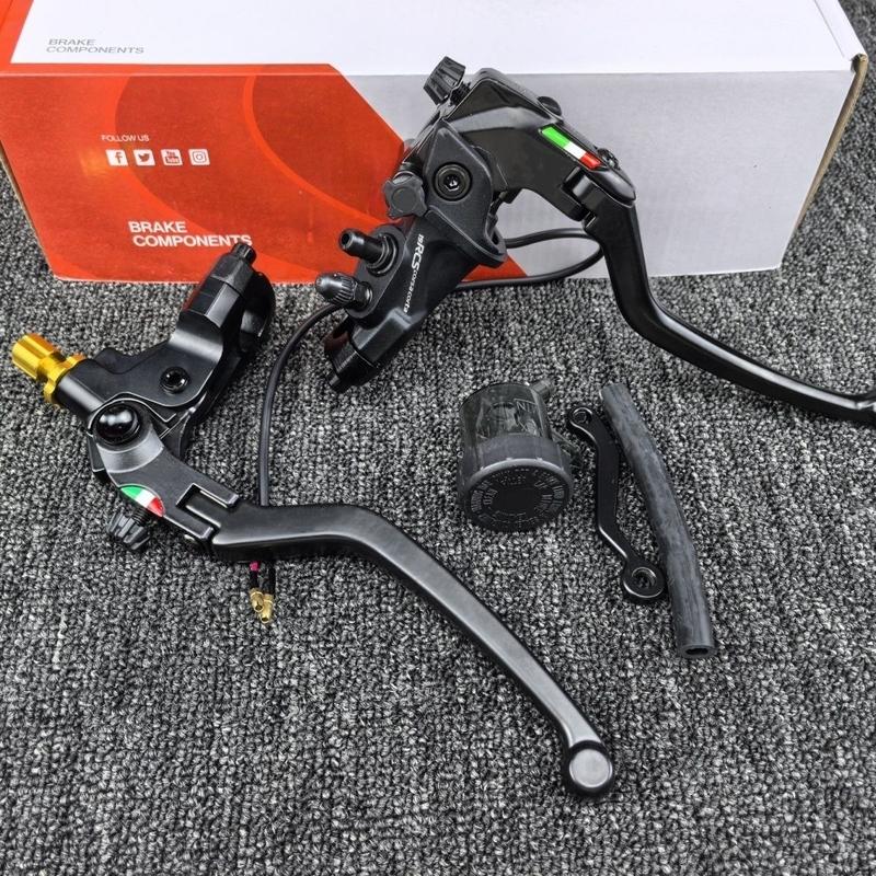 Universal 22mm 19RCS Racing Moto Bike Brake Clutch Lever Right Master Cylinder 19mm Piston Left Perch Line Cable Clutch Lever