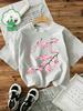 100% Baumwolle T-Shirt Floral Sakura Damen Y2k Stil T-Shirt Grafik Blumendruck Kurzarm Rundhals Oberteil Shirt Lässig
