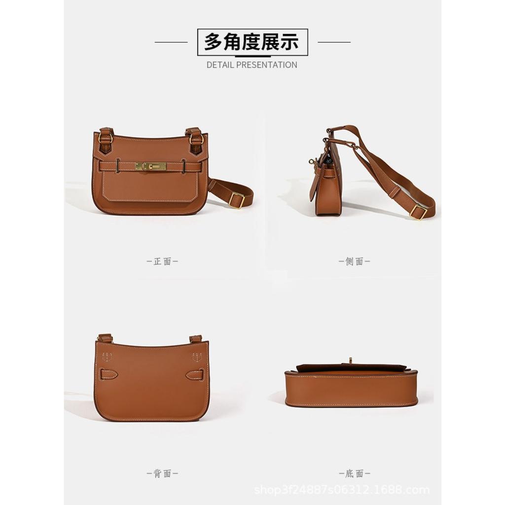 Nouveau Sac pour Femme 2024 Cuir de Vachette Mini Bohème Polyvalent Bandoulière Sac à Bandoulière en Cuir pour Femme Sens Premium Épaule Sac sous le Bras Femme