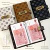Cross-Border A6 Savings Book: Large Flower Lock, Cash Clip, Money Album with Large Capacity