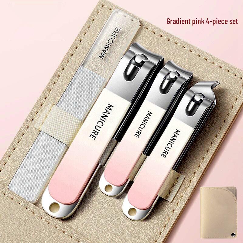 High-End Stainless Steel Nail Clippers & Pedicure Set for Adults