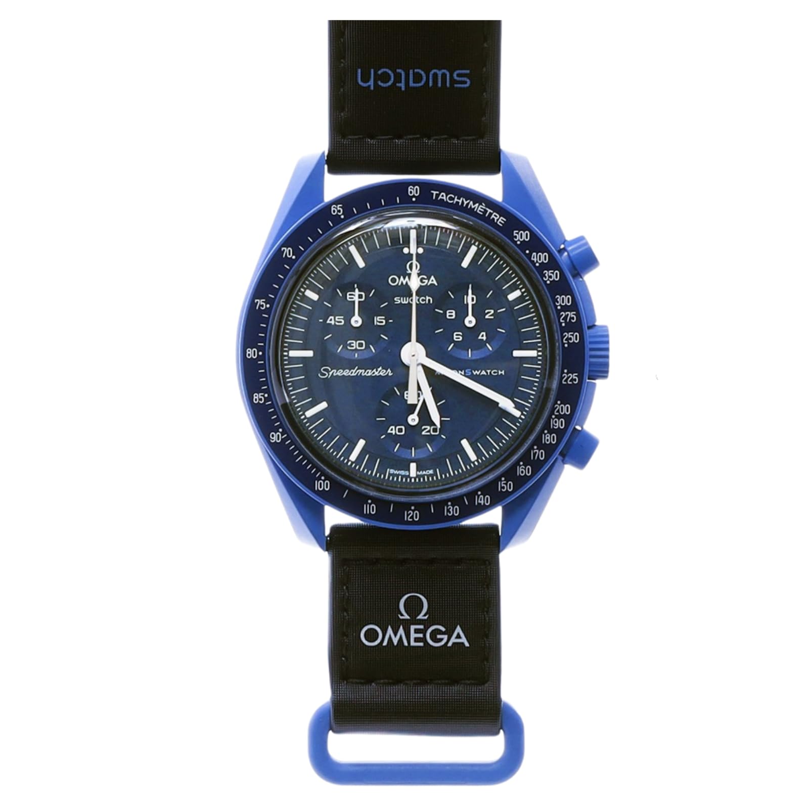 

OMEGA SWATCH Neptune Watch Omega Swatch Collaboration Genuine Box with Shopper Speedmaster Model Mission Collaboration Waterproof Mission Silicone ×