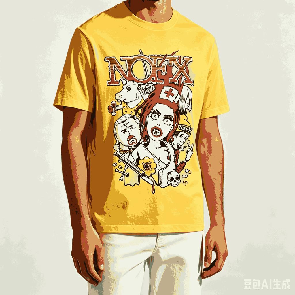 Nofx Für Fan Geschenk T-Shirt Unisex Unisex Harajuku Übergroß Unisex Kurzarm Streetwear Hohe Qualität Paare Klassische Mode Weich