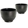 KETTLE 1.5 L CAST IRON TEAPOT STRAINER TEA INFuser SET + 2x CUPS