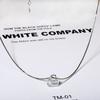 Exquisite Simple Popular Zircon Clavicle Chain Transparent Bag Pendant Necklace Clavicle Chain Wild Party Ladies Jewelry