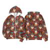 Children Girls And Boys Fashion Jacket Casual Printed Long-sleeved Hooded Cardigan Sweatshirts