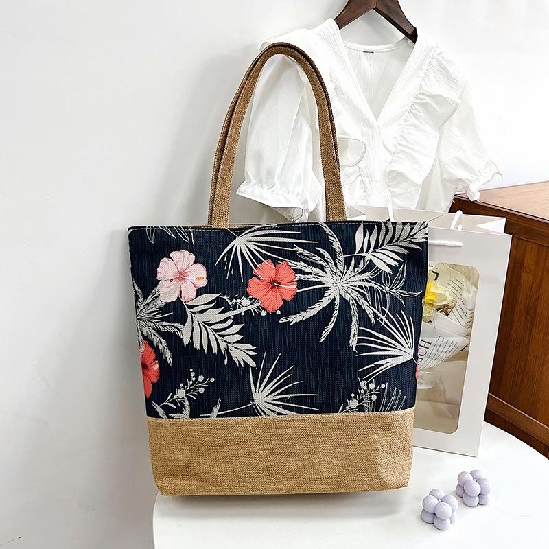 Women's Fashion Printed Large-Capacity Shoulder Tote Bag