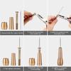 Leather Sewing Needle Awl Tool Set with Metal Handle Canvas Leather Sewing Awl Leather Craft Needle Shoe Repair Tool