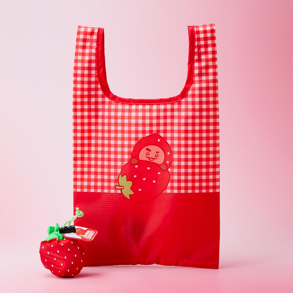 BT21 SHOOKY Strawberry Party Tote Bag & Pouch Set
