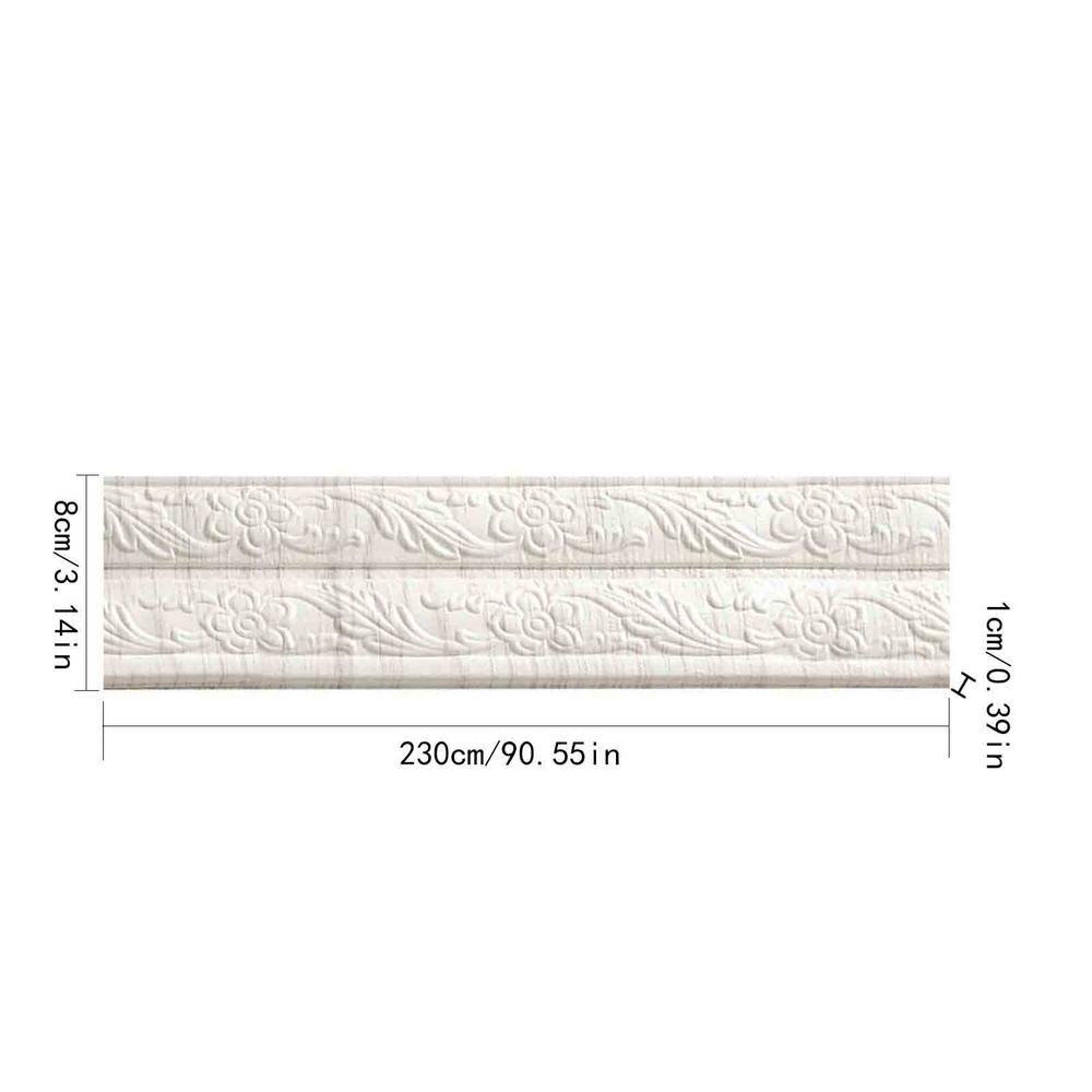 Self Adhesive Corner Line 3D Foam Wall Edge Strip Stickers Self Adhesive Waterproof Ceiling Decoration Flexible Molding Trim