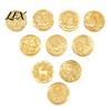 Stationery Sealing Tool 10 Pcs Wax Seal Stamp Head Replacements, Vintage Flower Pattern Zinc Alloy Brass Heads for Envelope, Invitations, Wedding,