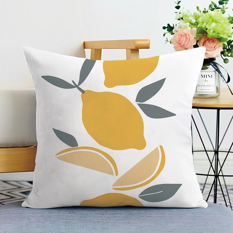 Morandi Simple Printed Decorative Pillowcase Bedroom Living Room Square Cushion Pillowcase