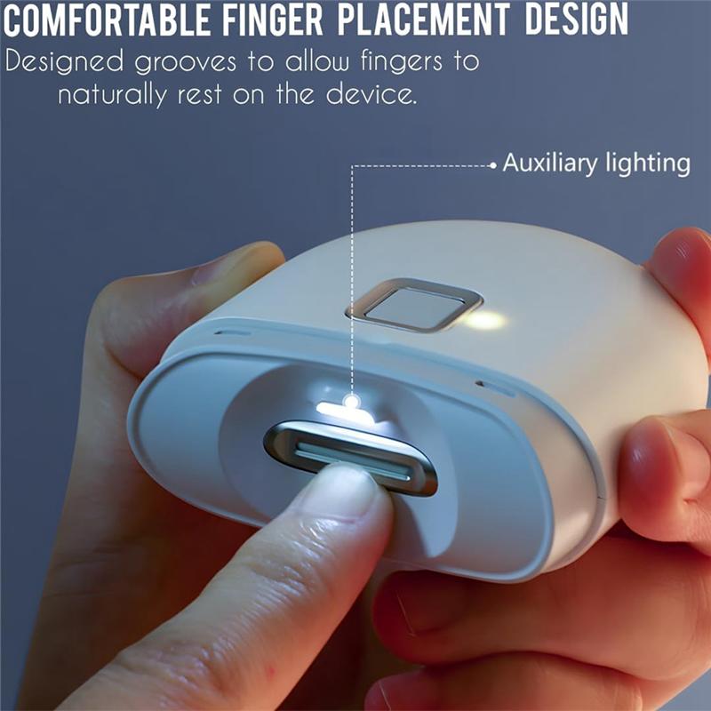 A71Z Portable Electric Nail Clippers, Fully Automatic Silent Nail Clippers, Mini Baby Nail Trimmer With Storage Space