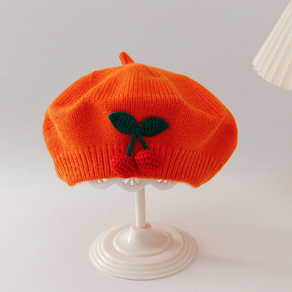Kawaii Knit Beanie Cap Artist Toddler Princess Painter Cap  for Little Boys Girls