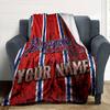 Name Custom Atlanta Braves Print Flannel Blanket High Quality Warm Comfortable Cover for All Seasons Perfect for Gifts Home Decor