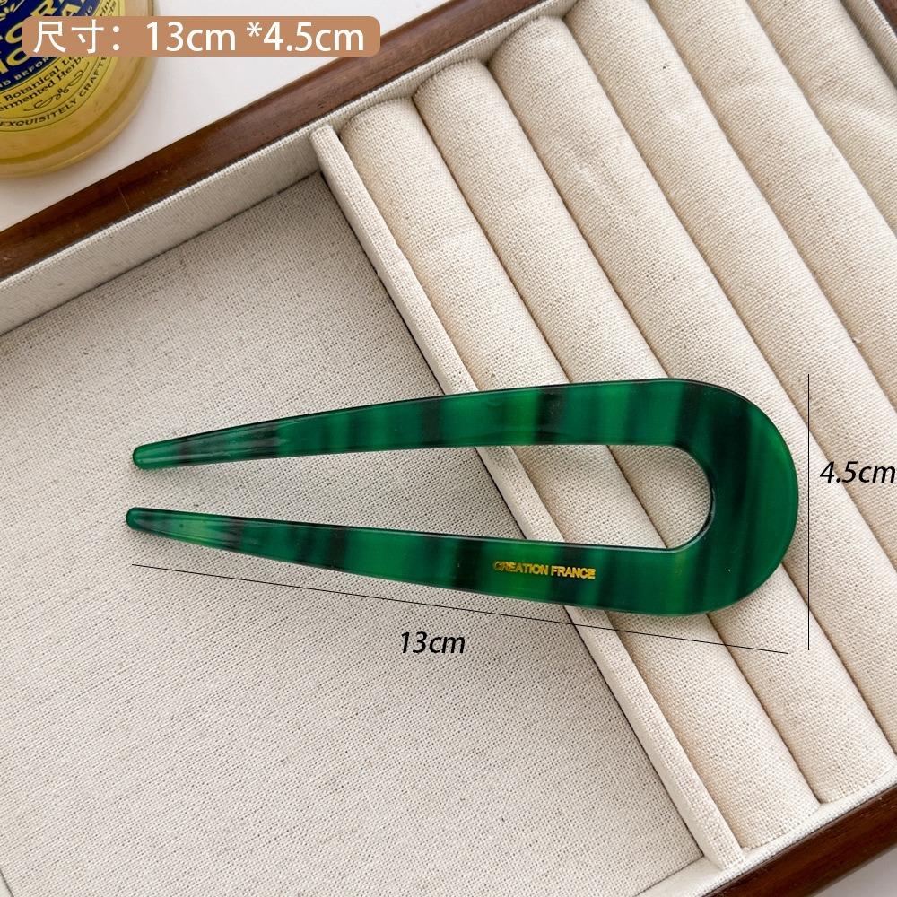 

Ацетат U-образные китайские заколки-вилки для волос палочки для волос женские девушки винтажный шик простые укладки аксессуары для волос повязка на голову гребень инструмент зелёный