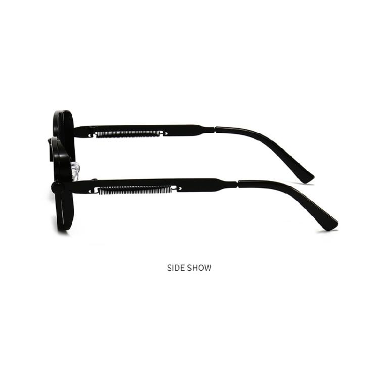 Unisex Retro Quadratische Sonnenbrille Steampunk Hip Hop Für Erwachsene Stylisch In Verschiedenen Farben