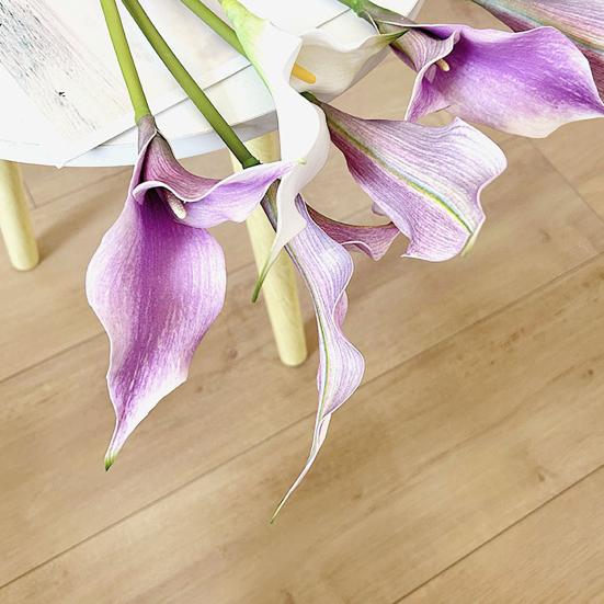 Künstliche Calla-Lilie Realistischer Falscher Blumenstiel Zuhause Büro Hochzeitsparty Innen Außen Kunstblüte Mittelstück Dekoration