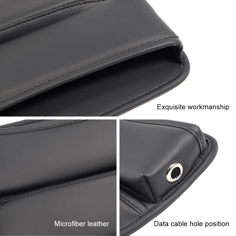 For BMW M M3 M5 M6 E36 E39 E46 E60 E90 E91 F48 F25 F07 F10 X1 X3 X5 X6 PU Leather Car Seat Gap Organizer Storage Box Accessories cyfp80
