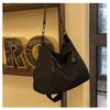 Korean Style Nylon Shoulder Bags Tote Bag Large Capacity Casual Dumpling Bag Solid Color Fold Oxford Cloth Underarm Bag Girls