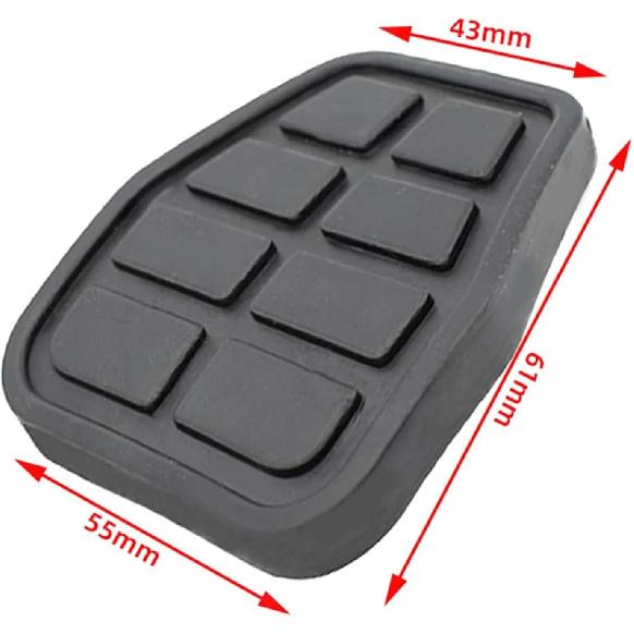 [Replacement] 2pcs for Golf for Jetta for MK2 321721173 Car Brake Clutch Foot Pedal Pad Cover Accessories Rubber Brake Clutch Pedal Pad Cover