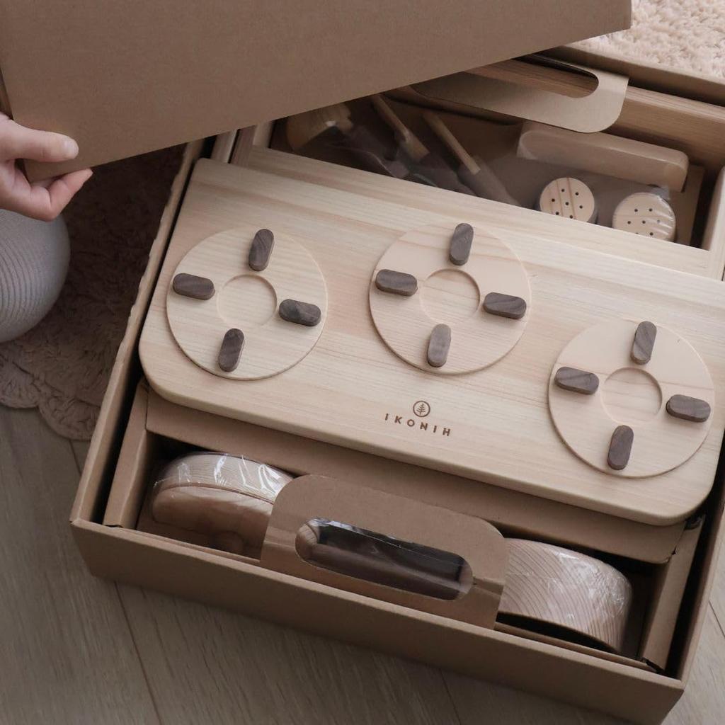 IKONIH Mini Kitchen wood (Hinoki toy)