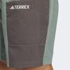 adidas Dwr Colorblock Logo Zip Straight Cargo Shorts Men Bottoms Green IS0280