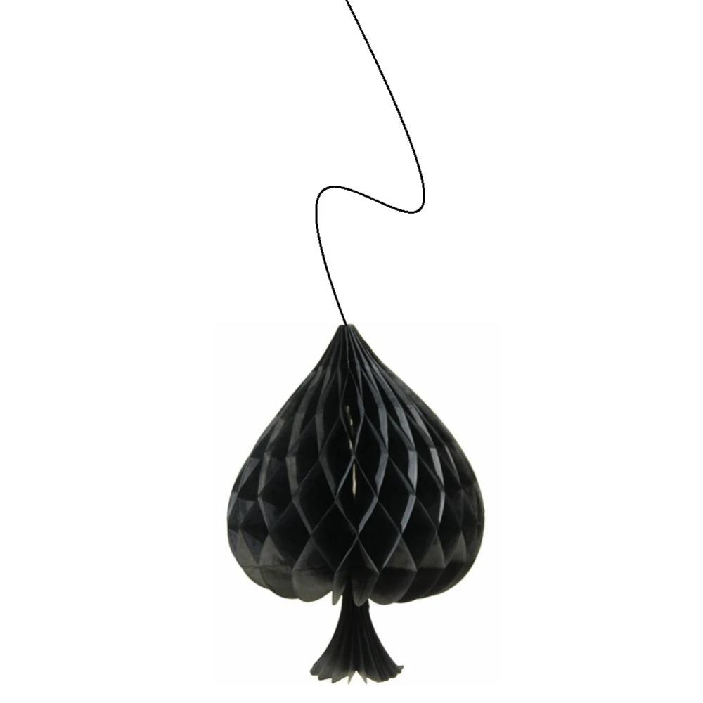 4 ks/Sada Červeno-černá Voštinová Závěsná Ozdoba Perfektní Kasino Party Dekorace Klub